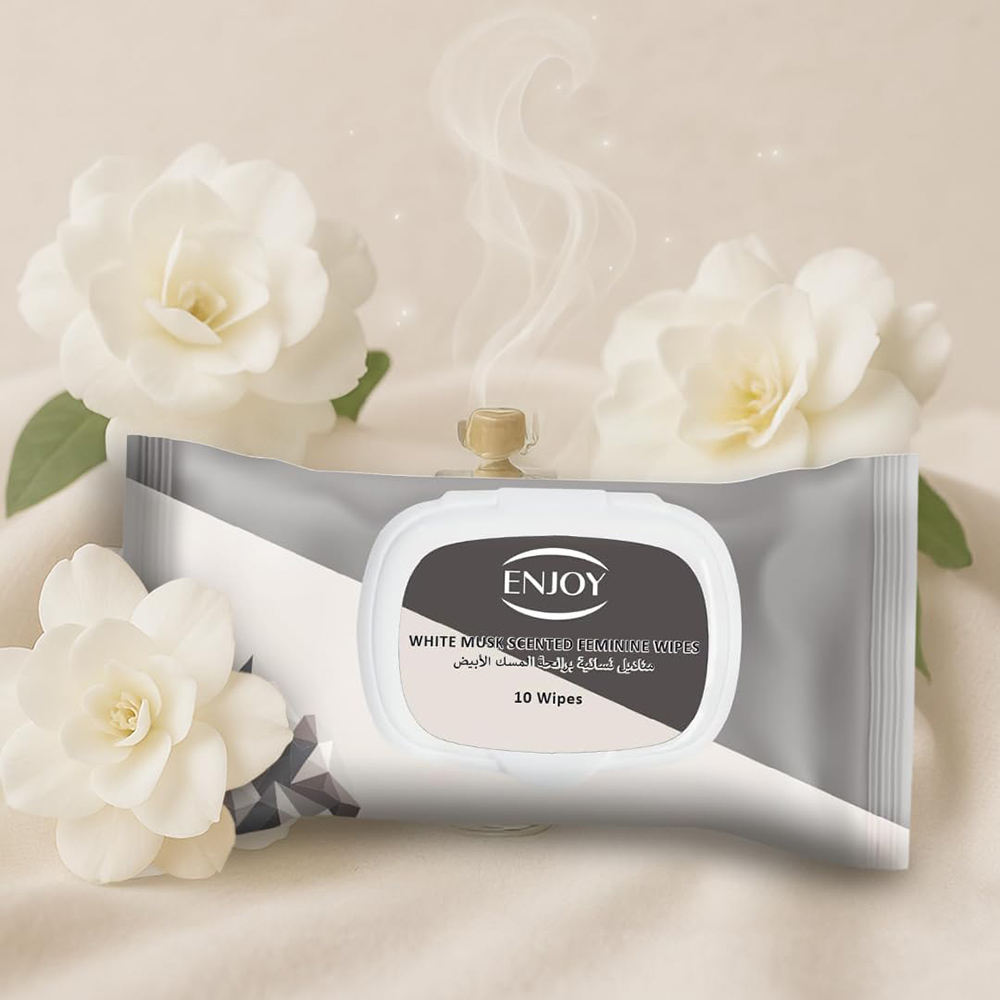 Enjoy - White Musk Scented Feminine Wipes - 10 Wipes
