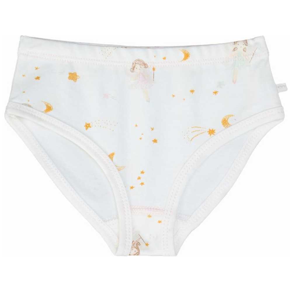 Under the Nile - Organic Baby Girl's Dreamland Briefs - White
