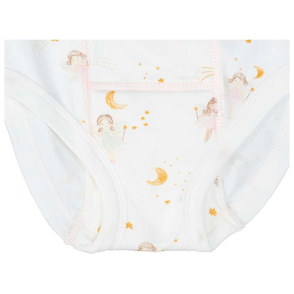 Under the Nile - Organic Baby Girl's Dreamland Briefs - White