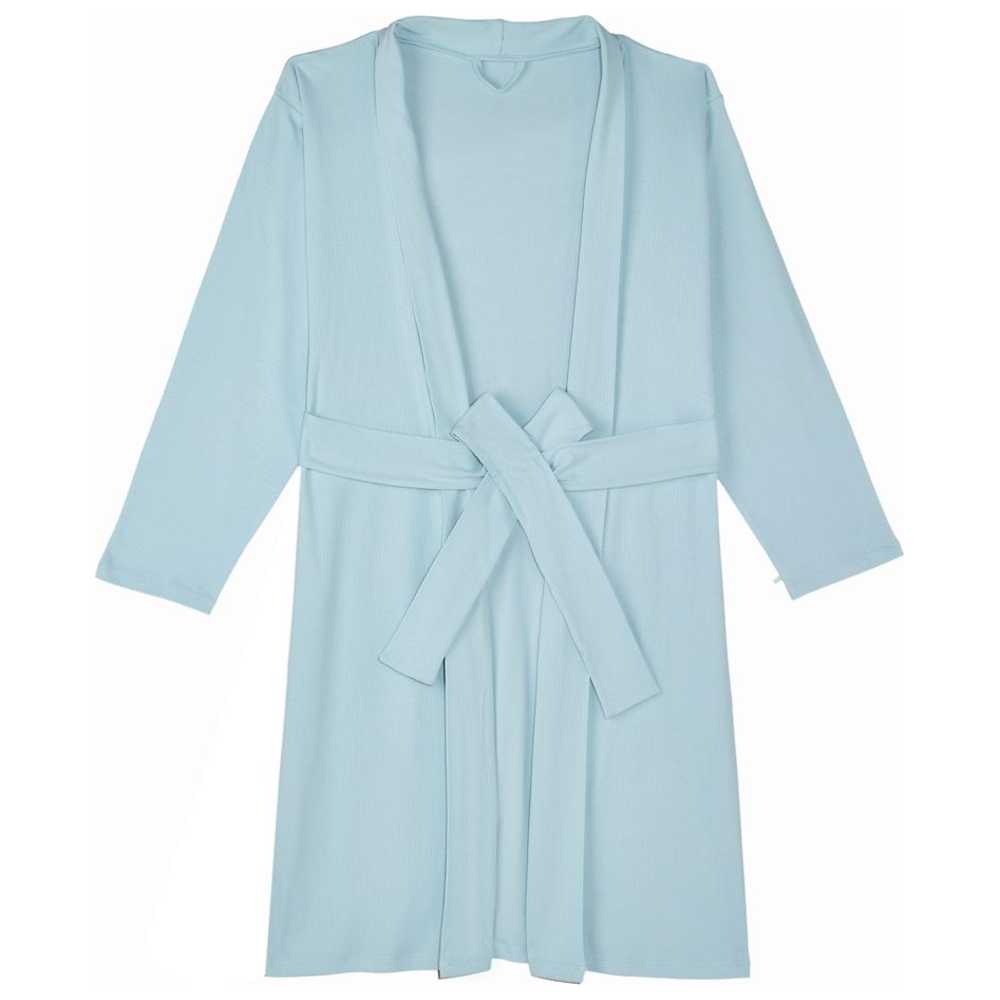 Under the Nile - Organic Women's Robe - Pearl Blue