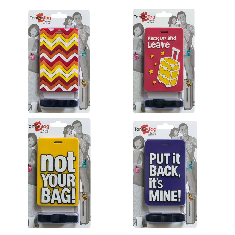 TangoTag - Luggage Tag For Suitcases - Multicolor - 4 Pcs