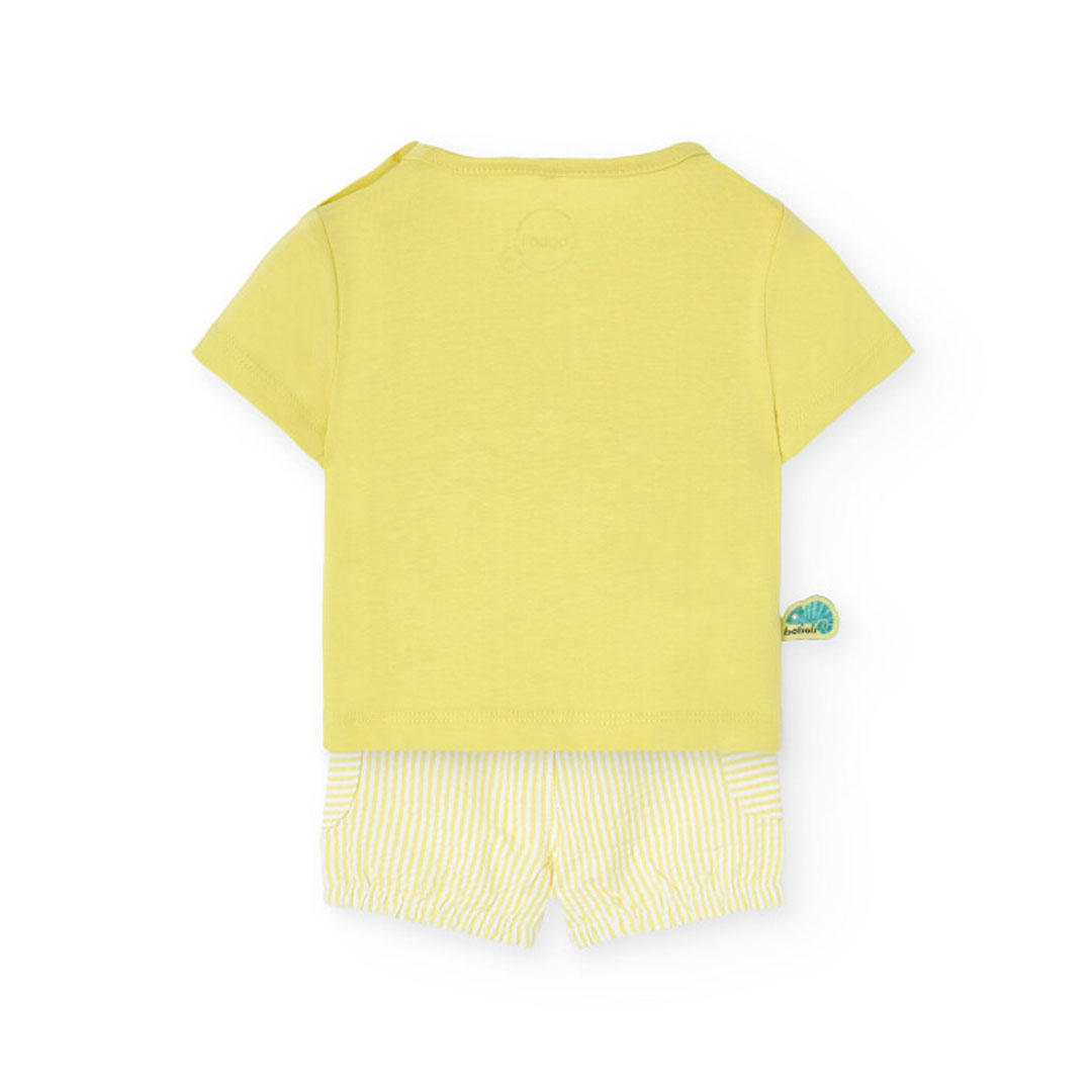 Boboli - 2-pc-Set - Baby Boy's Animal Printed Knitted T-Shirt & Shorts - Green