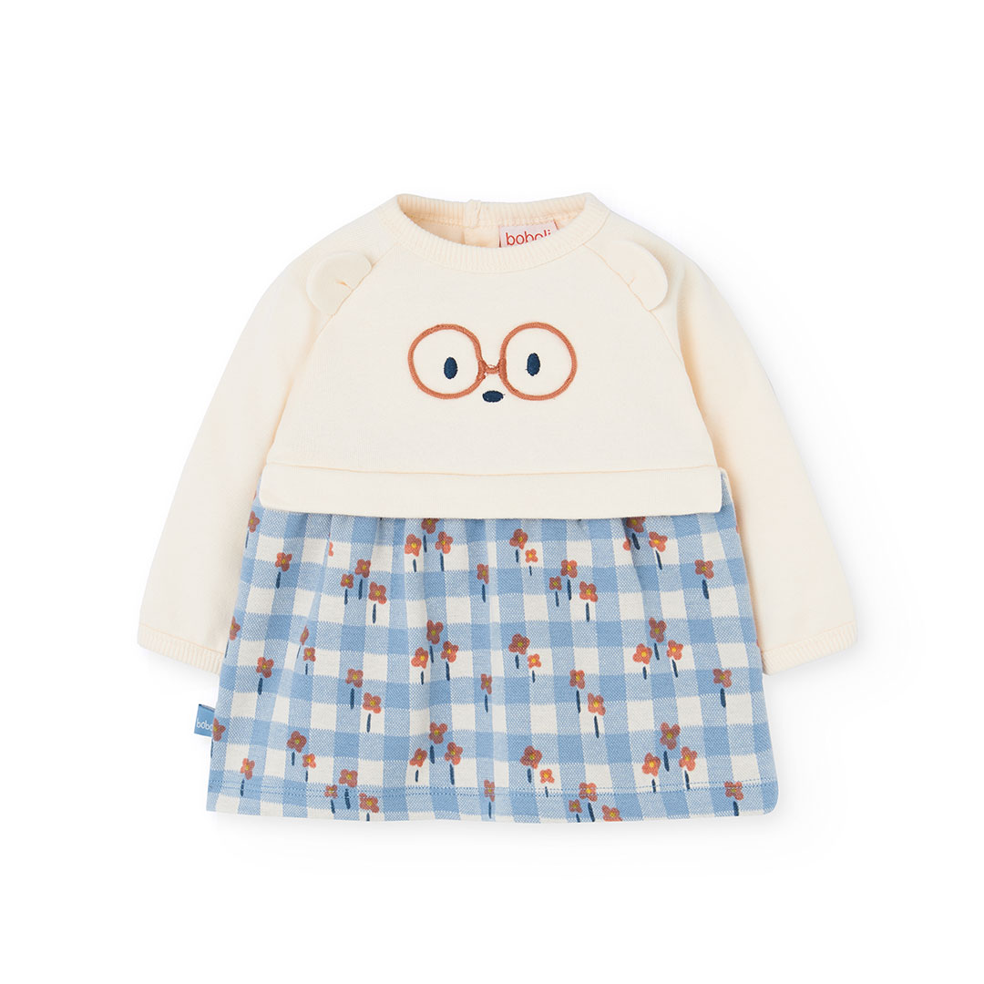 Boboli - Baby Girl's Chequered Dress - Cream