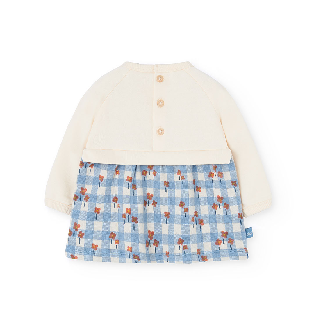 Boboli - Baby Girl's Chequered Dress - Cream