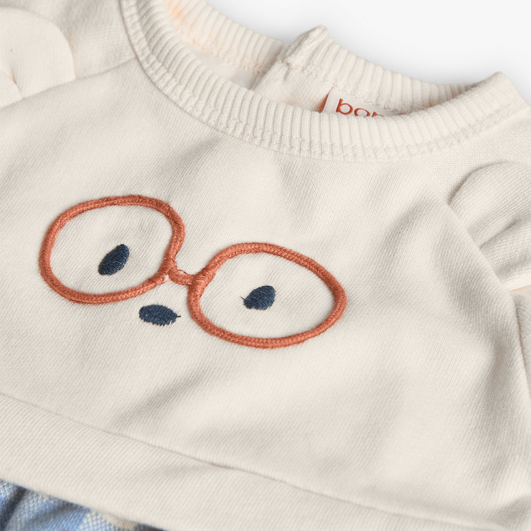 Boboli - Baby Girl's Chequered Dress - Cream