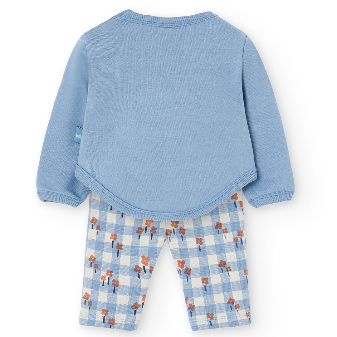 Boboli - 2pc- Set - Baby Girl's Knitted Jumper & Leggings - Blue