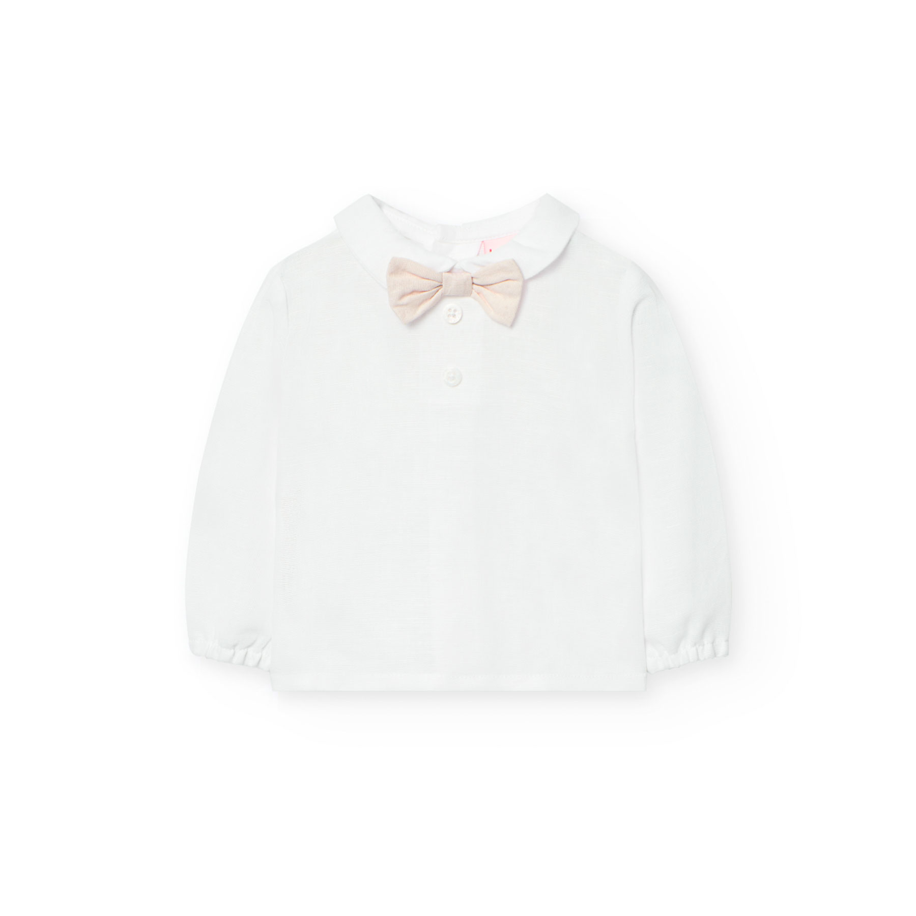 Boboli - 2pc-Set - Baby Boy's Knitted Shirt With Dungarees - Beige