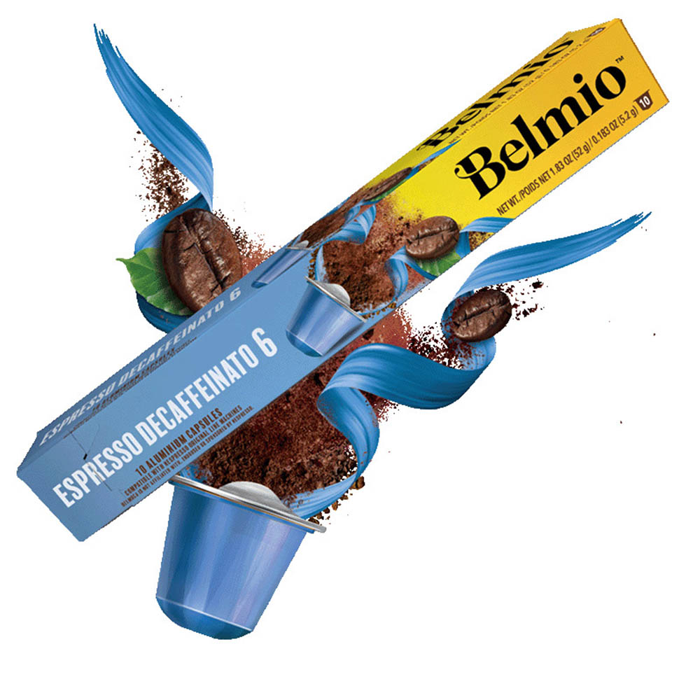 بلميو - كبسولات قهوة اسبريسو ديكافيناتو - 10 كبسولات