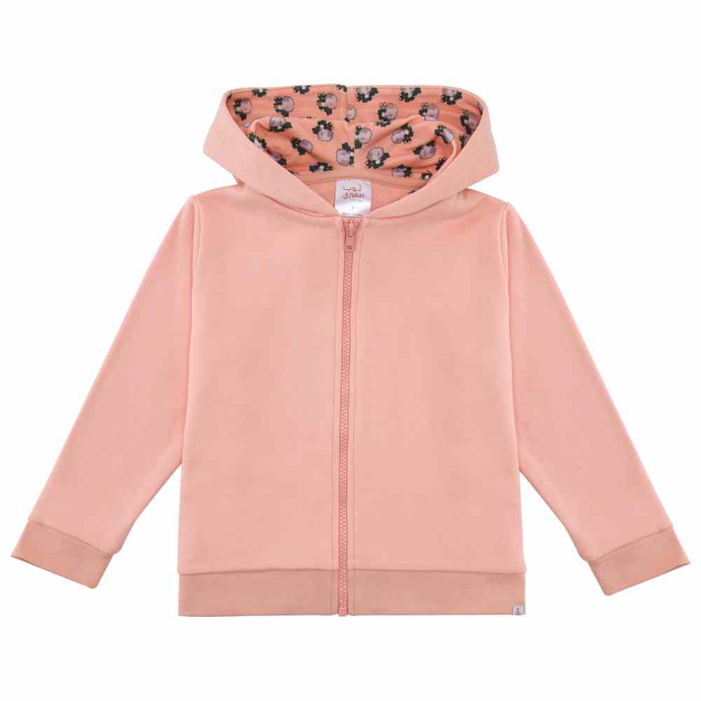 Thoub Saghiri - Girl's Hoodie With Zipper - Peach