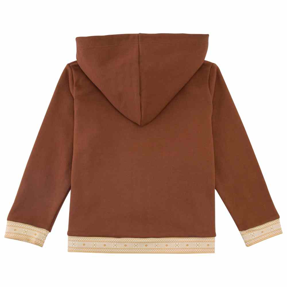 Thoub Saghiri - Boy's Hoodie With Zipper - Brown