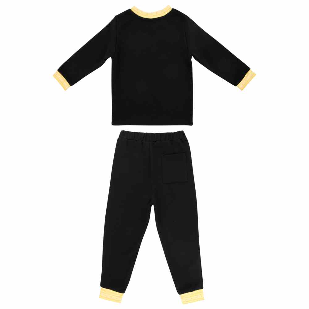 Thoub Saghiri - 2pc-Set - Boy's Sweatshirt & Sweatpants - Black