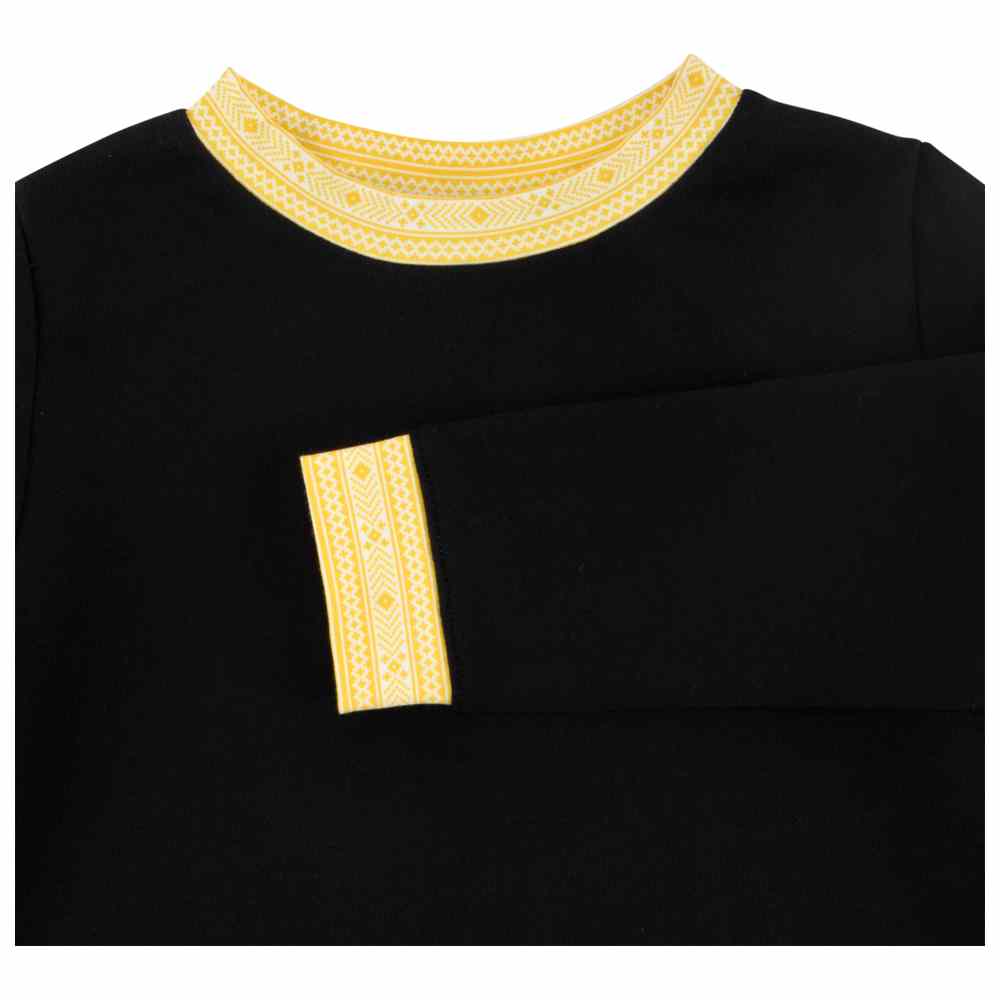 Thoub Saghiri - 2pc-Set - Boy's Sweatshirt & Sweatpants - Black