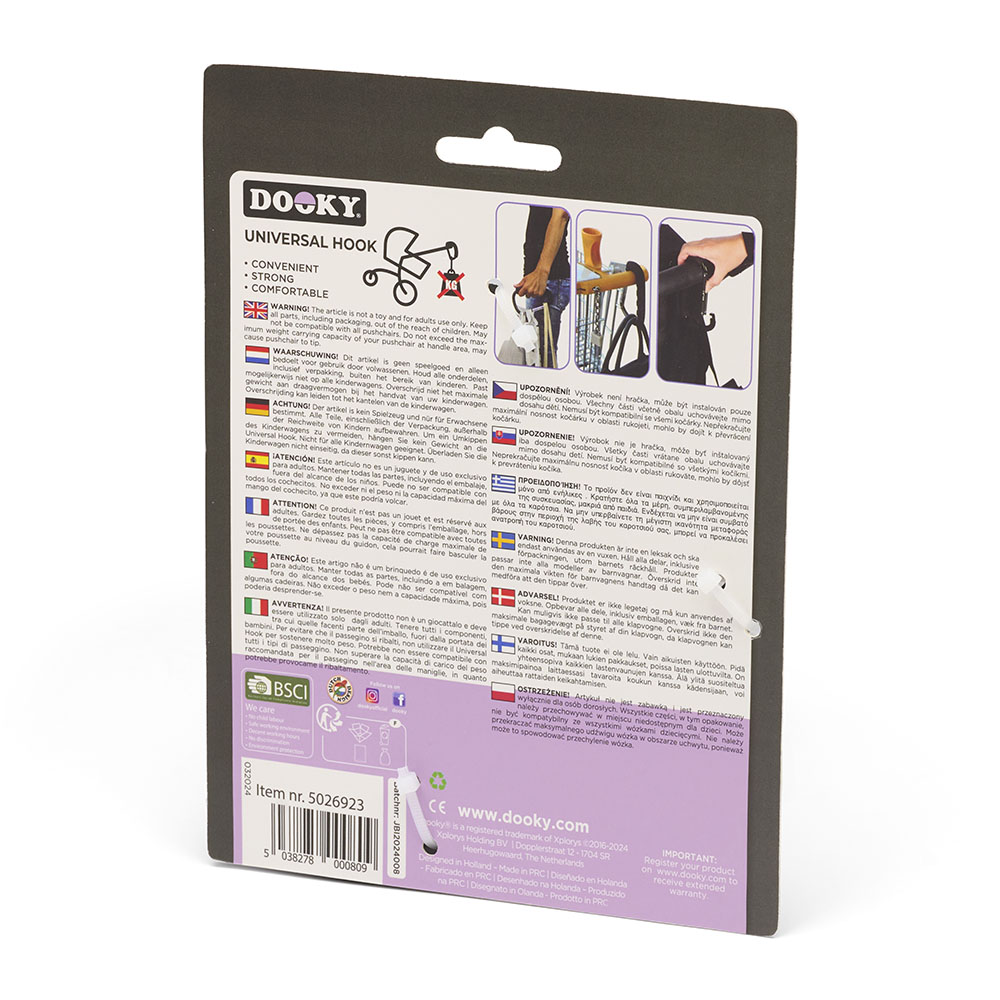 Dooky Universal Hook - Black