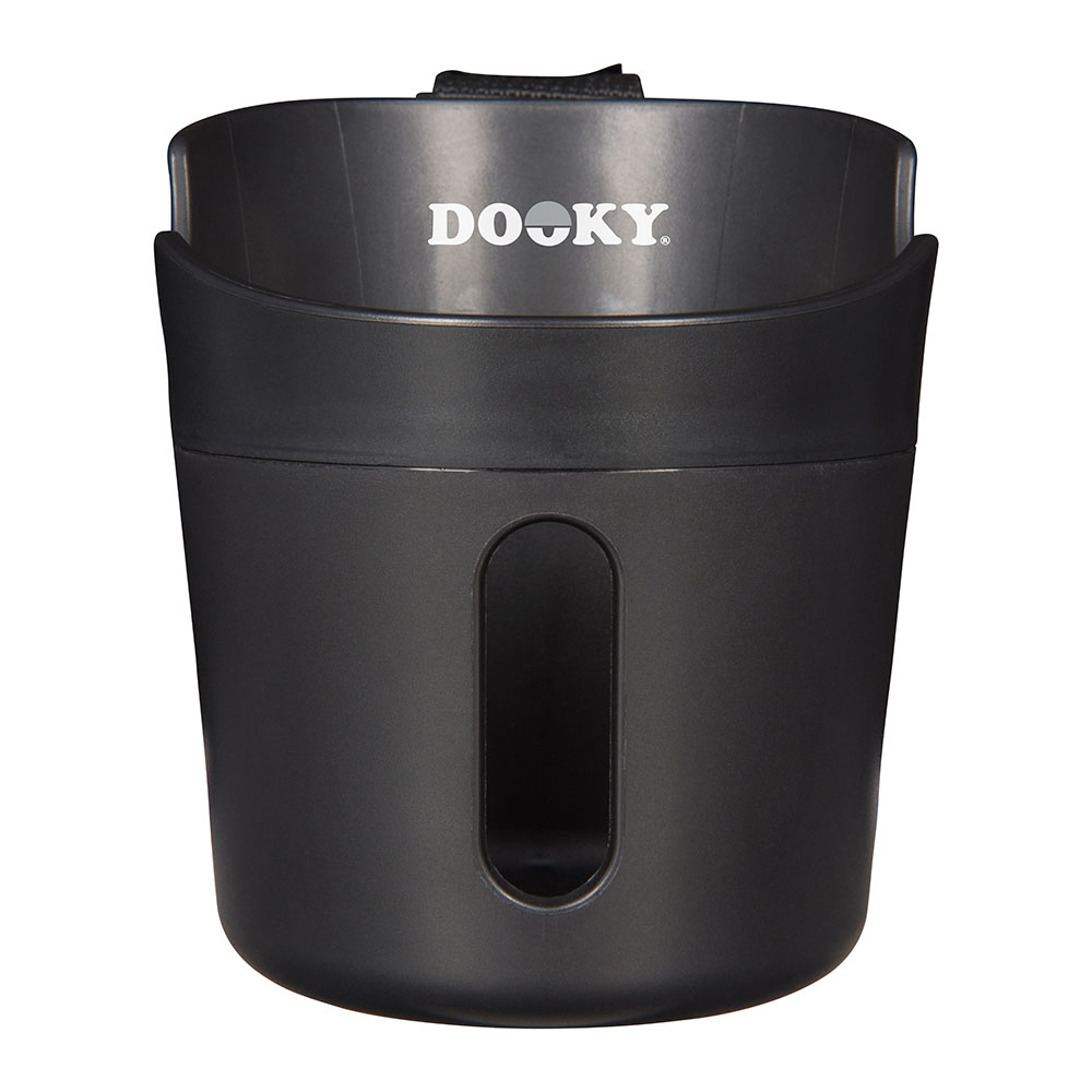 Dooky 2-In-1 Cup And Phone Holder - Black