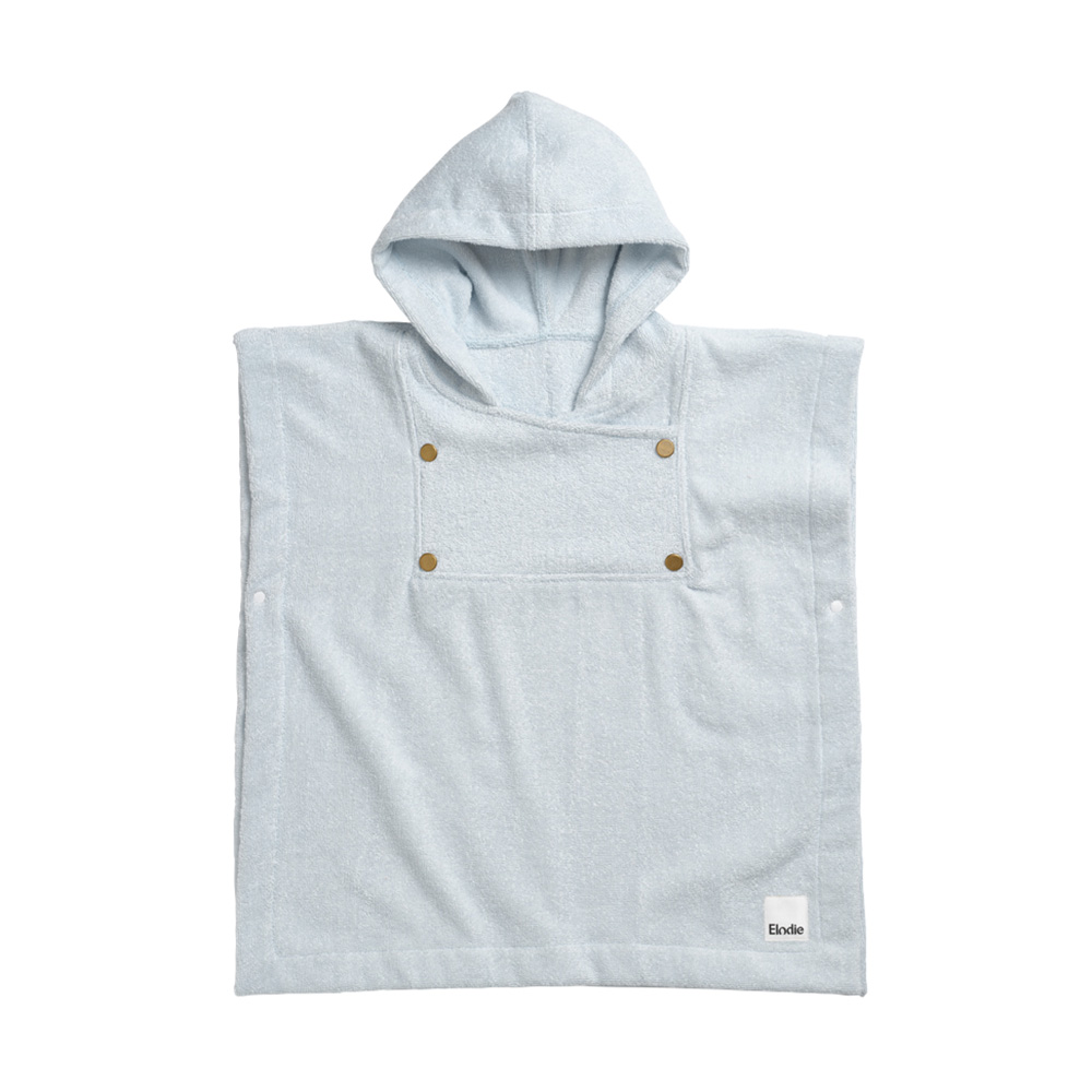 تفاصيل إيلودي - بونشو استحمام للأطفال - أزرق برمودا