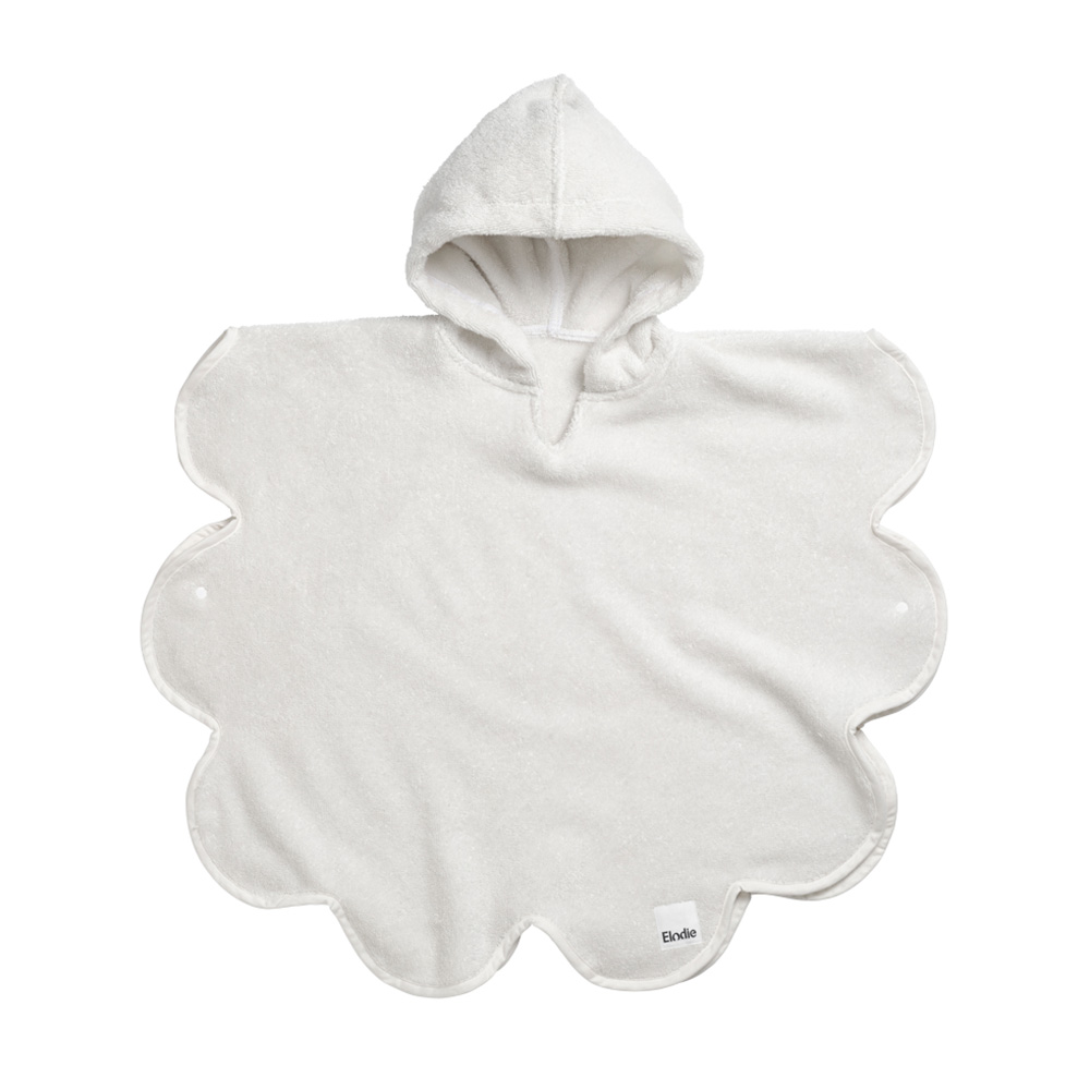 Elodie Details Baby Bath Poncho - Vanilla White