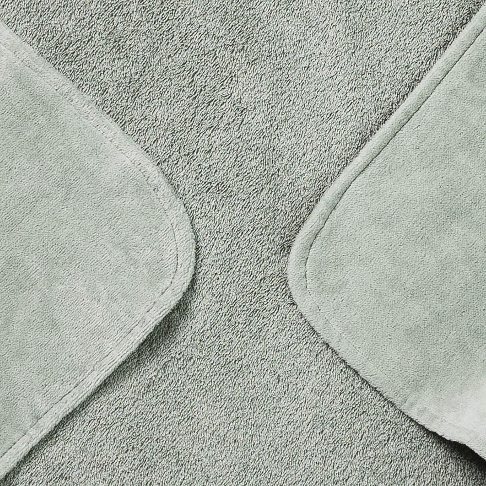 تفاصيل إيلودي - منشفة أطفال بغطاء للرأس - أخضر معدني