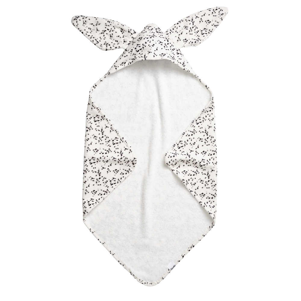 تفاصيل إيلودي - منشفة أطفال بغطاء للرأس - بنقاط دالميشن