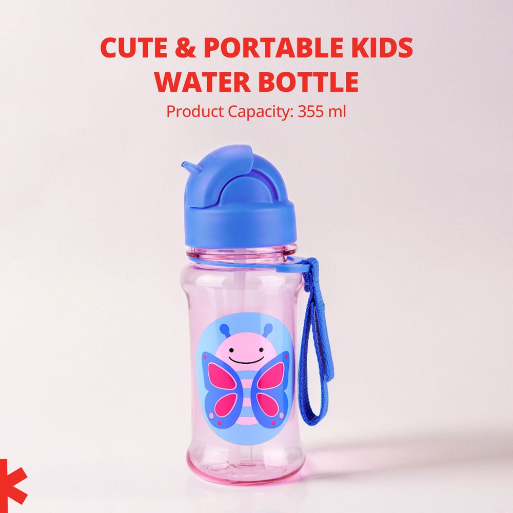 SkipHop - Zoo Tritan Renew Straw Bottle - 355 ml
