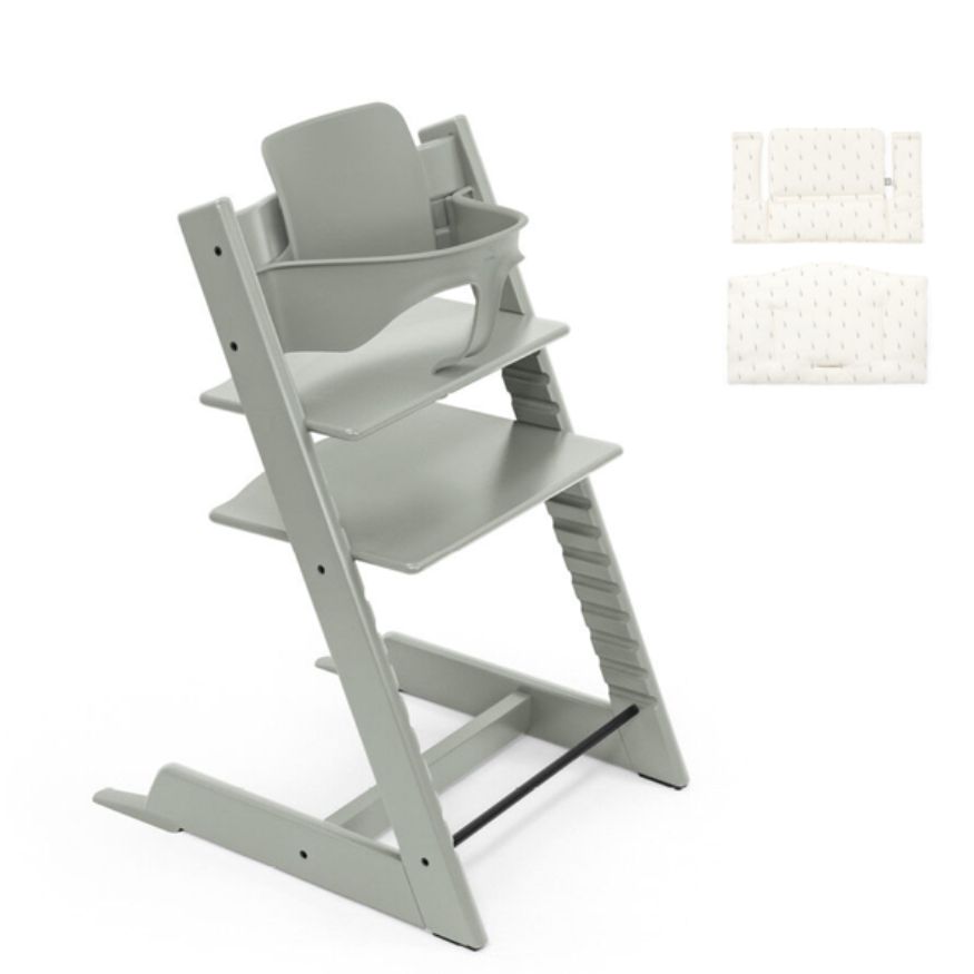 ستوك - كرسي طعام تريب تراب مع مجموعة الرضع ووسادة