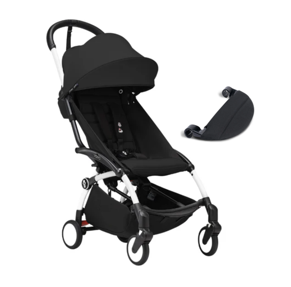 Stokke - Yoyo Stroller Set - White Frame + Leg Rest