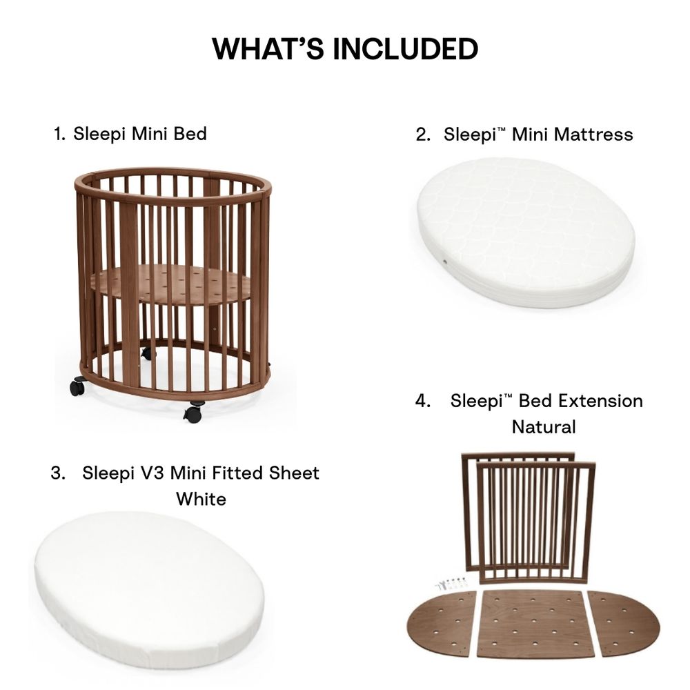 Stokke - Sleepi Mini Bundle With Extension, Mattress & Sheet