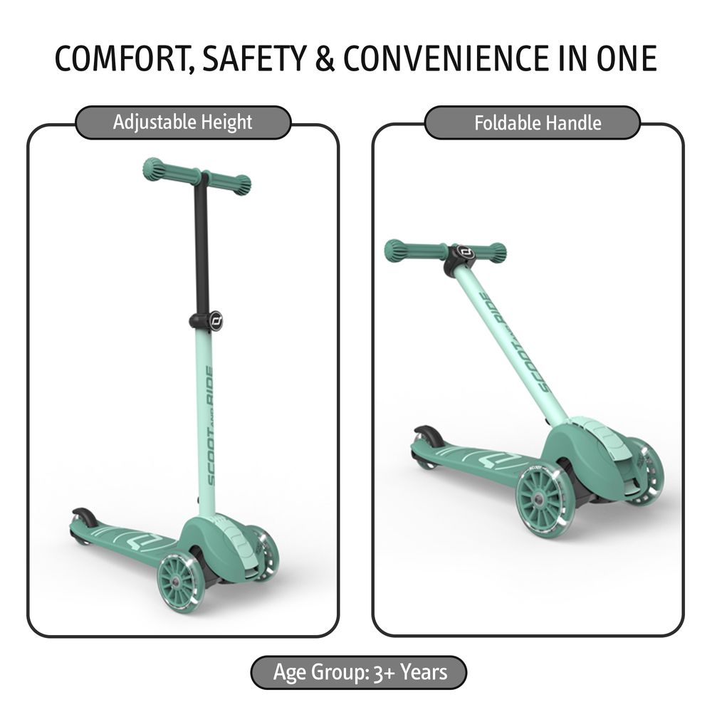 سكوتر وركوب - هاي واي كيك 3S LED - متعدد الألوان