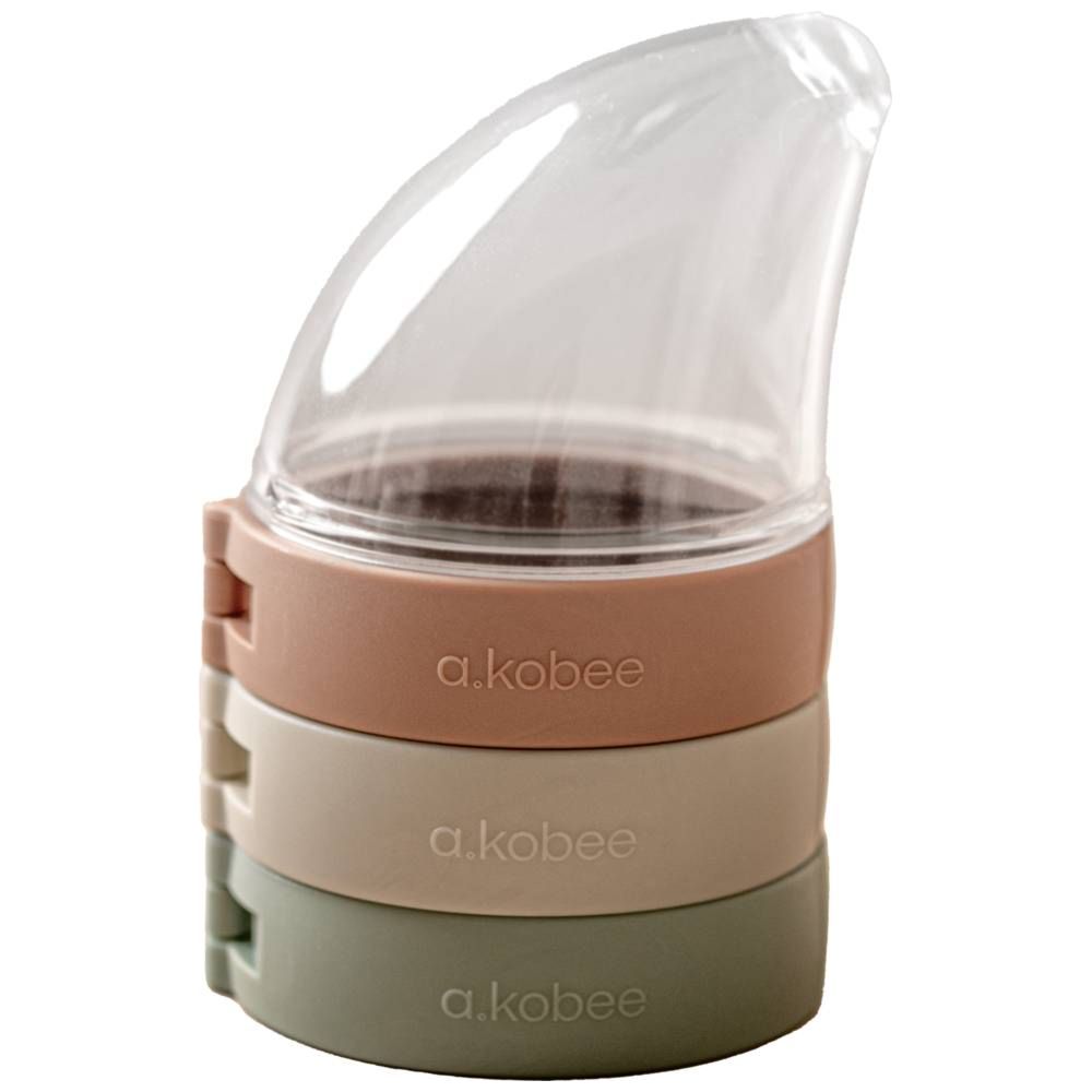 أ.كوبي - طقم 3 مشابك وغطاء واحد