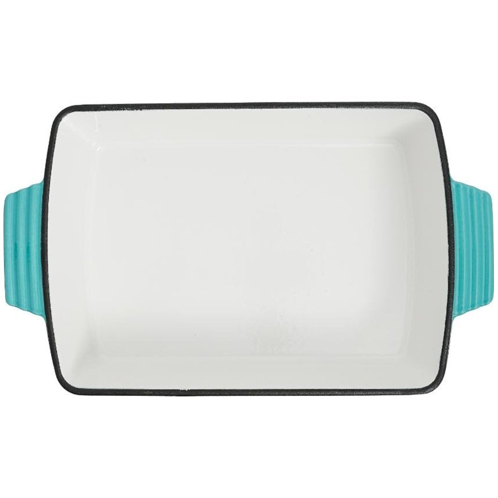 فاف جيت - صينية تحميص مستطيلة من الحديد الزهر المطلي بالمينا - 30.48 سم