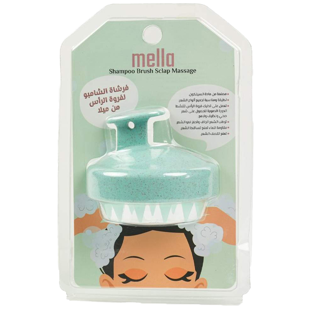 Mella - Scalp Shampoo Brush - Light Green