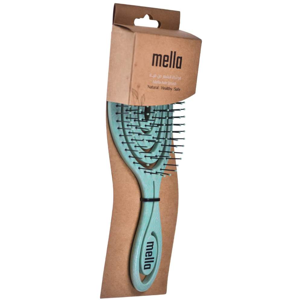 Mella - Naturals Hair Detangling Brush - Green