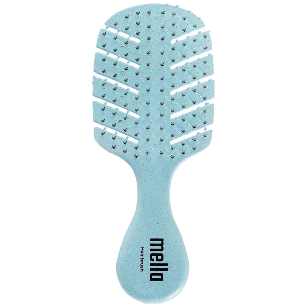 Mella - Travel Detangling Hair Brush - Light Blue