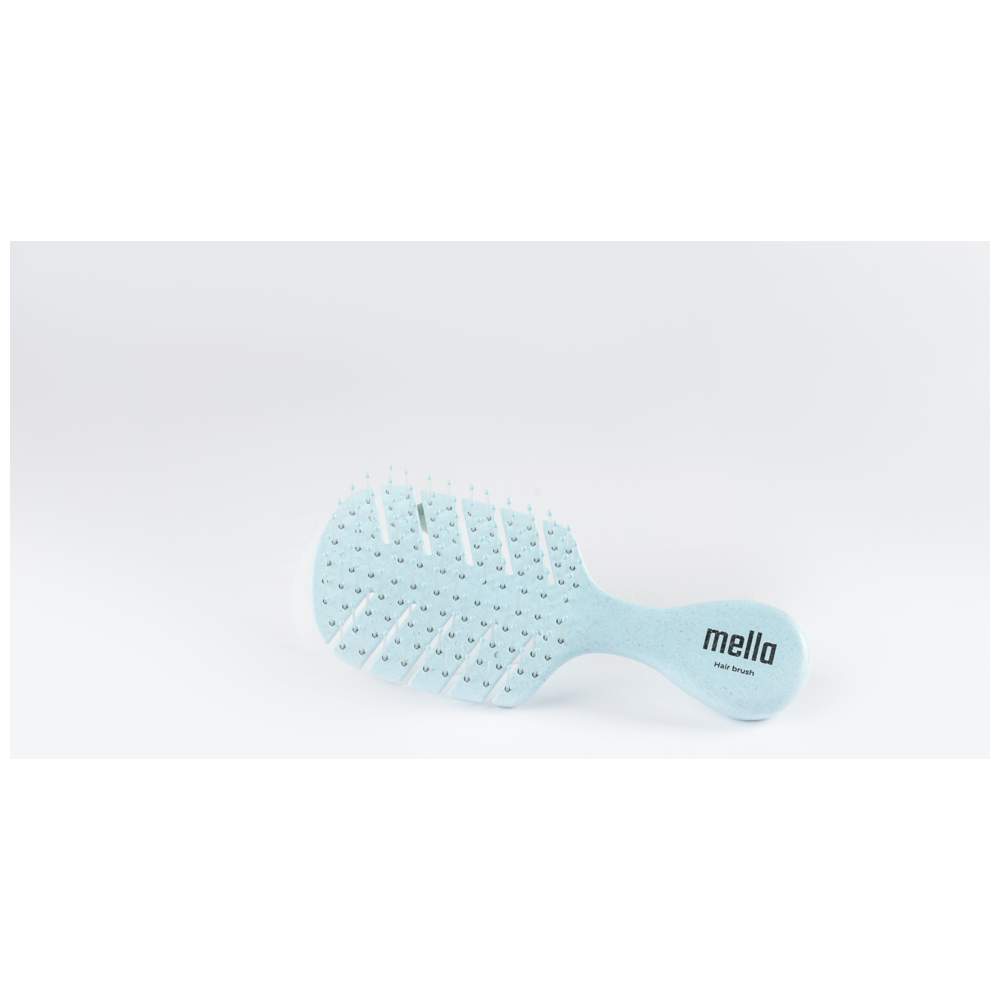 Mella - Travel Detangling Hair Brush - Light Blue