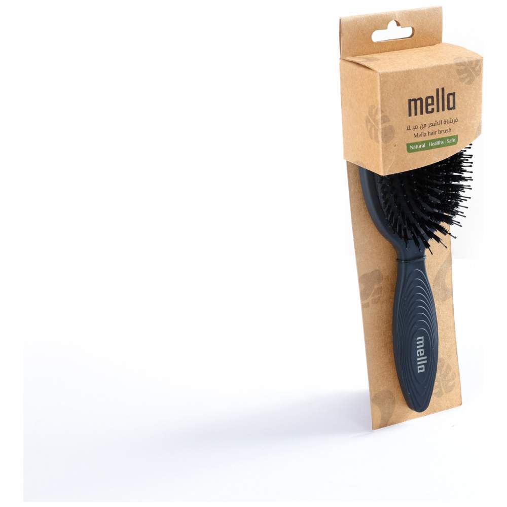 ميلا – فرشاة شعر مبطنة مضادة للكهرباء الساكنة – بيج