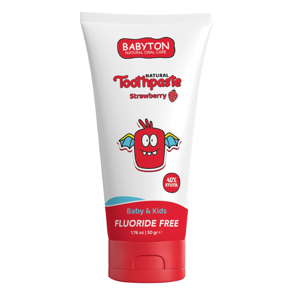 Babyton - Baby & Kids Natural Toothpaste - Strawberry - 50 gm