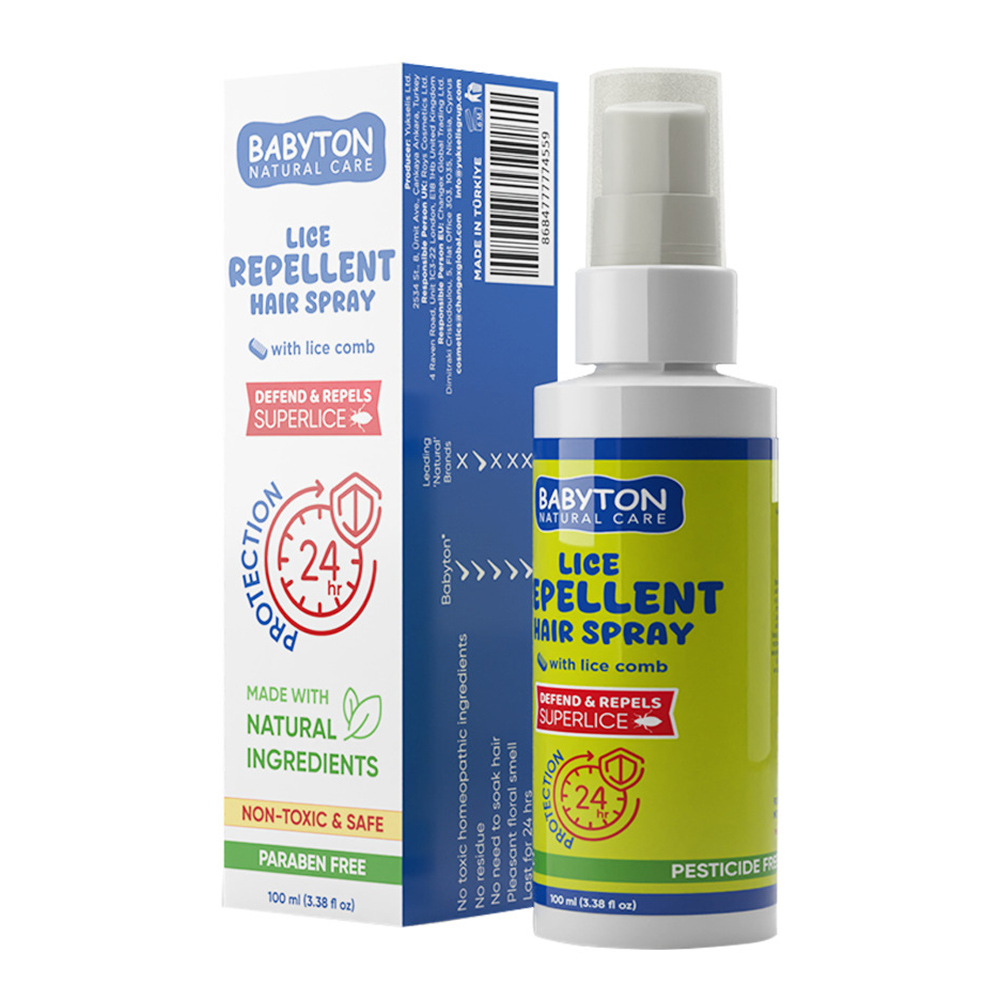 Babyton - Lice Repellent Hair Spray With Comb - 100 ml