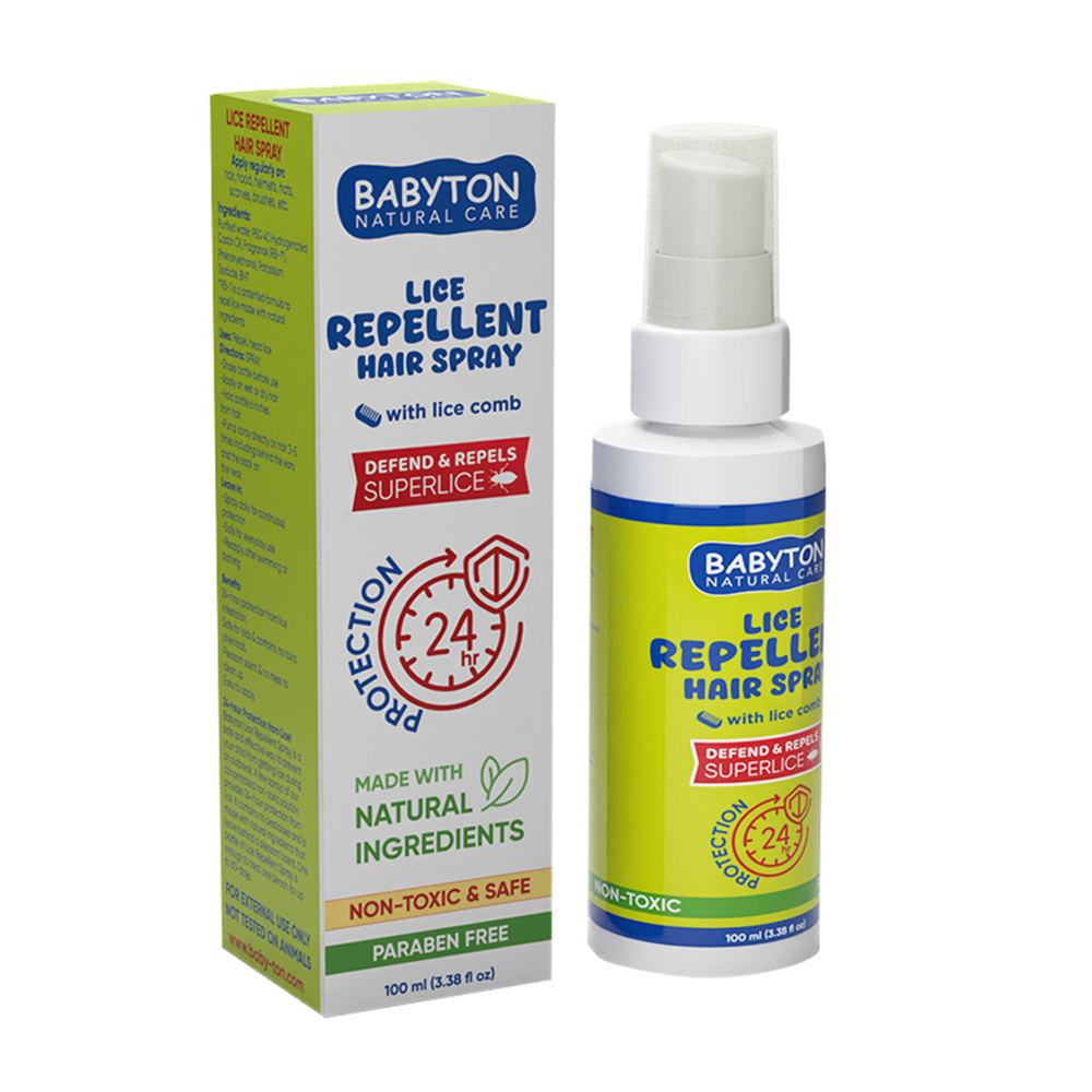 Babyton - Lice Repellent Hair Spray With Comb - 100 ml