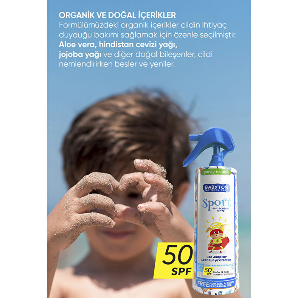 Babyton - Baby & Kids Mineral Sunscreen Spray SPF 50 - 200 ml