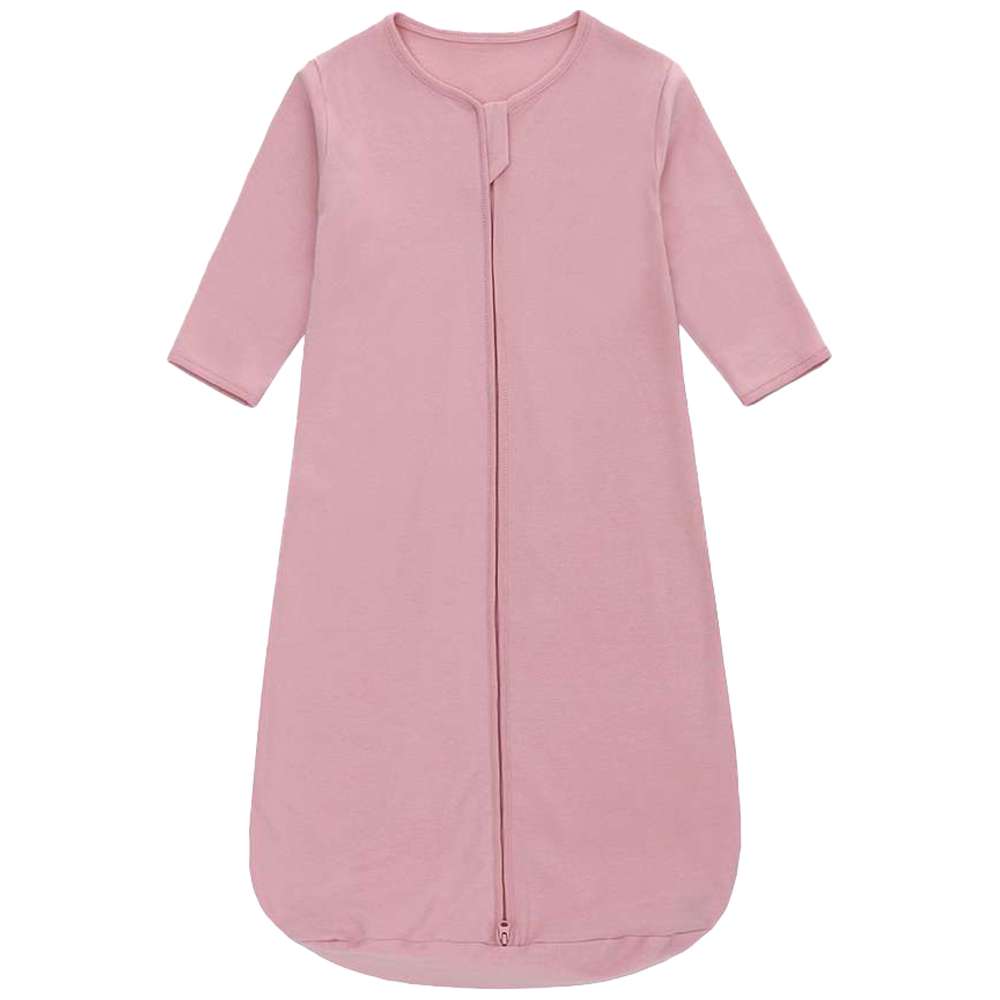 ميراكل بيبي - كيس نوم للأطفال بأكمام طويلة وسحاب مزدوج - 0.5TOG - وردي