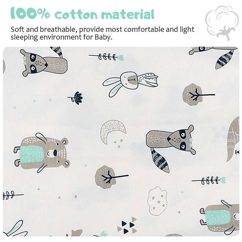 ميراكل بيبي - كيس نوم للأطفال 0.5 TOG بأكمام طويلة وسحاب مزدوج - أخضر