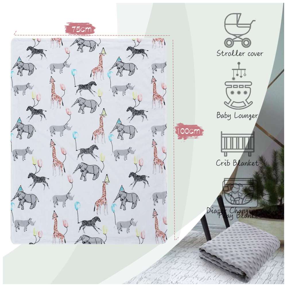 Miracle Baby - Cartoon Printed Fleece Blanket