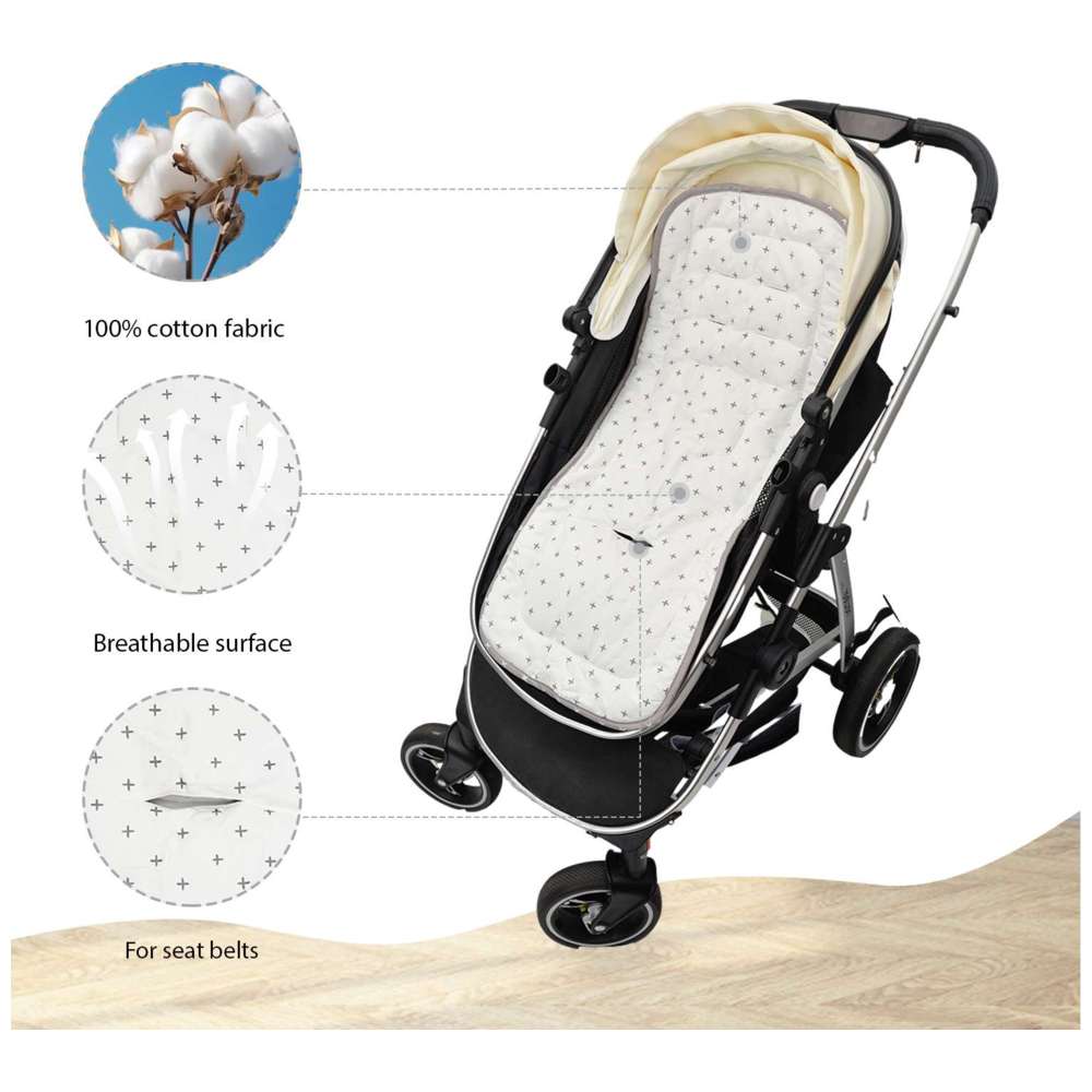 ميراكل بيبي - سجادة عربة أطفال عالمية قابلة للعكس