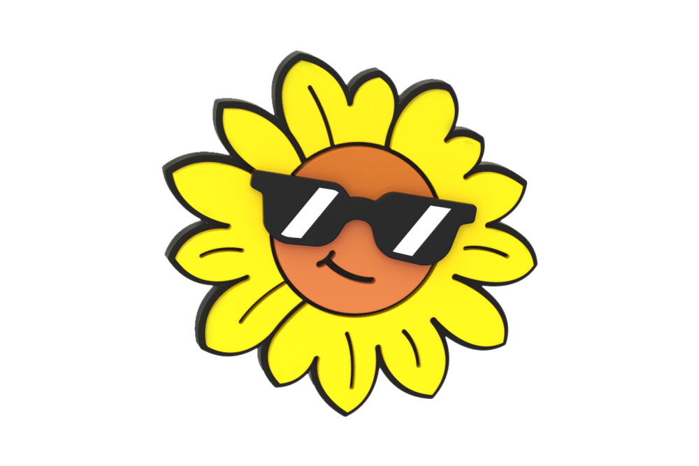 ووم - زينة سلة دراجة بوب بنقشة استوائية