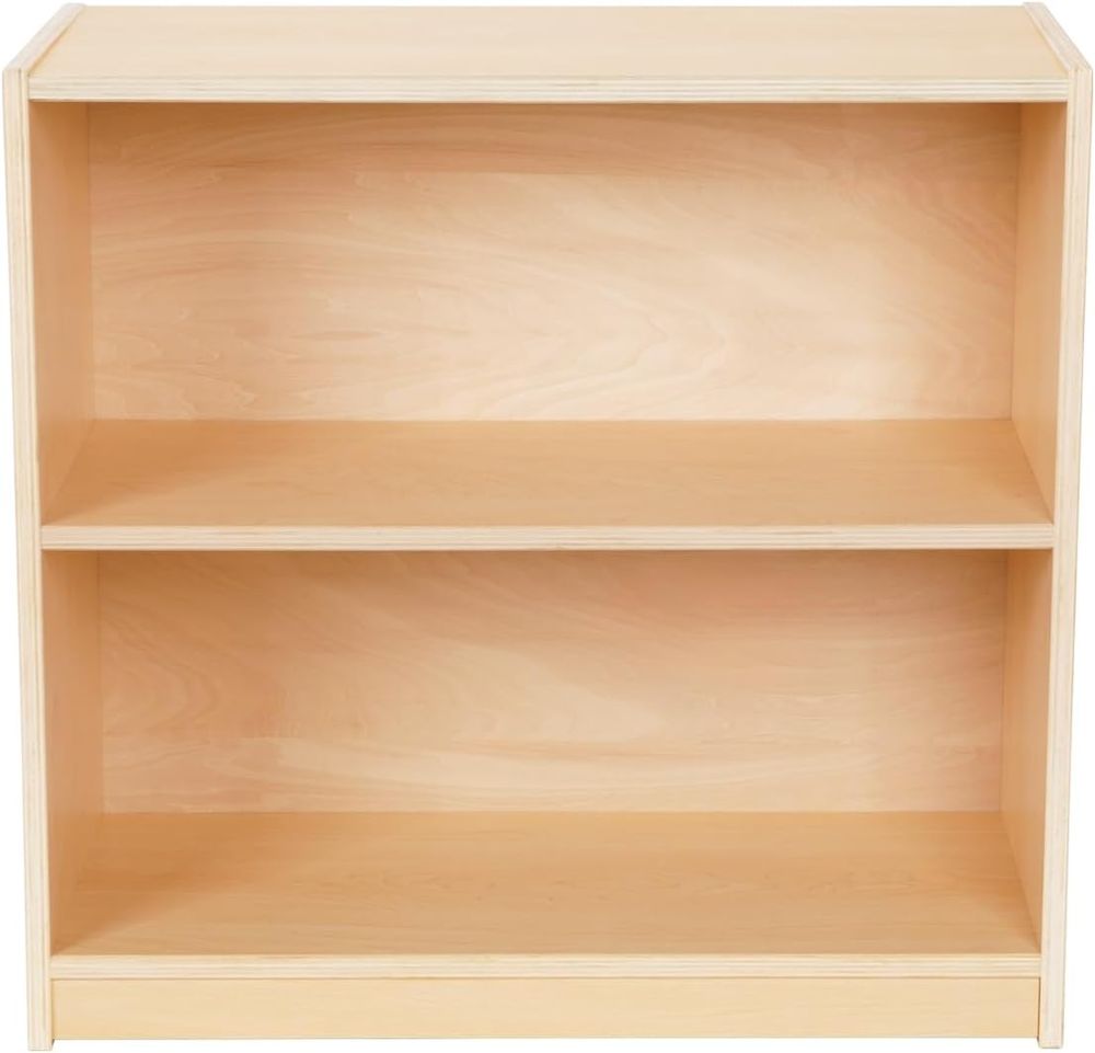 اووك - رف خشبي طابقين مضغوط الحجم - بني