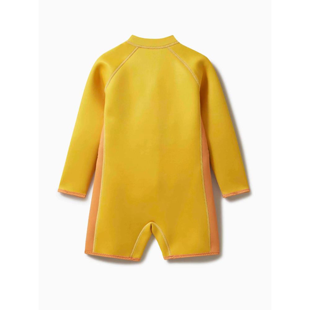 رورسوم - بدلة غطس للأطفال بتصميم شبل الأسد - أصفر