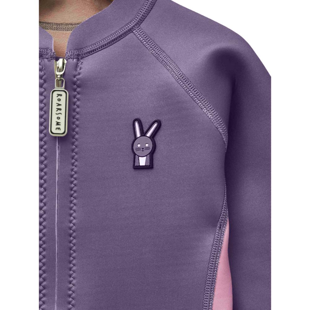 رورسوم - بدلة غطس للأطفال على شكل أرنب - لون لافندر