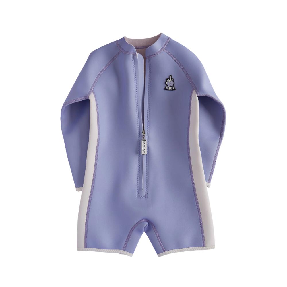 رورسوم - بدلة غطس للأطفال بتصميم وحيد القرن اللامع - أرجواني