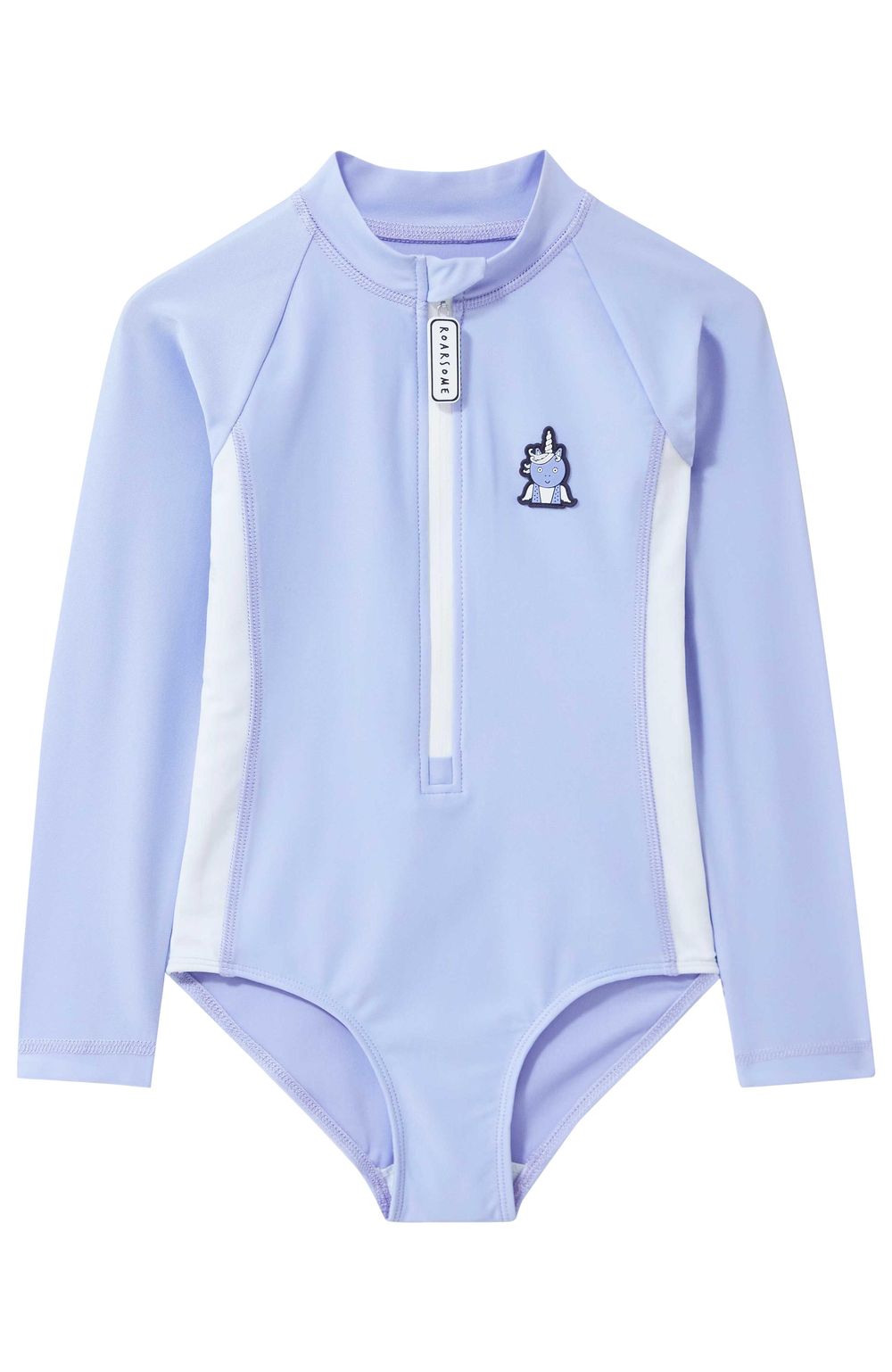 رورسوم - طقم 4 قطع - مجموعة ملابس سباحة سباركل ذا يونيكورن للبنات - ليلكي