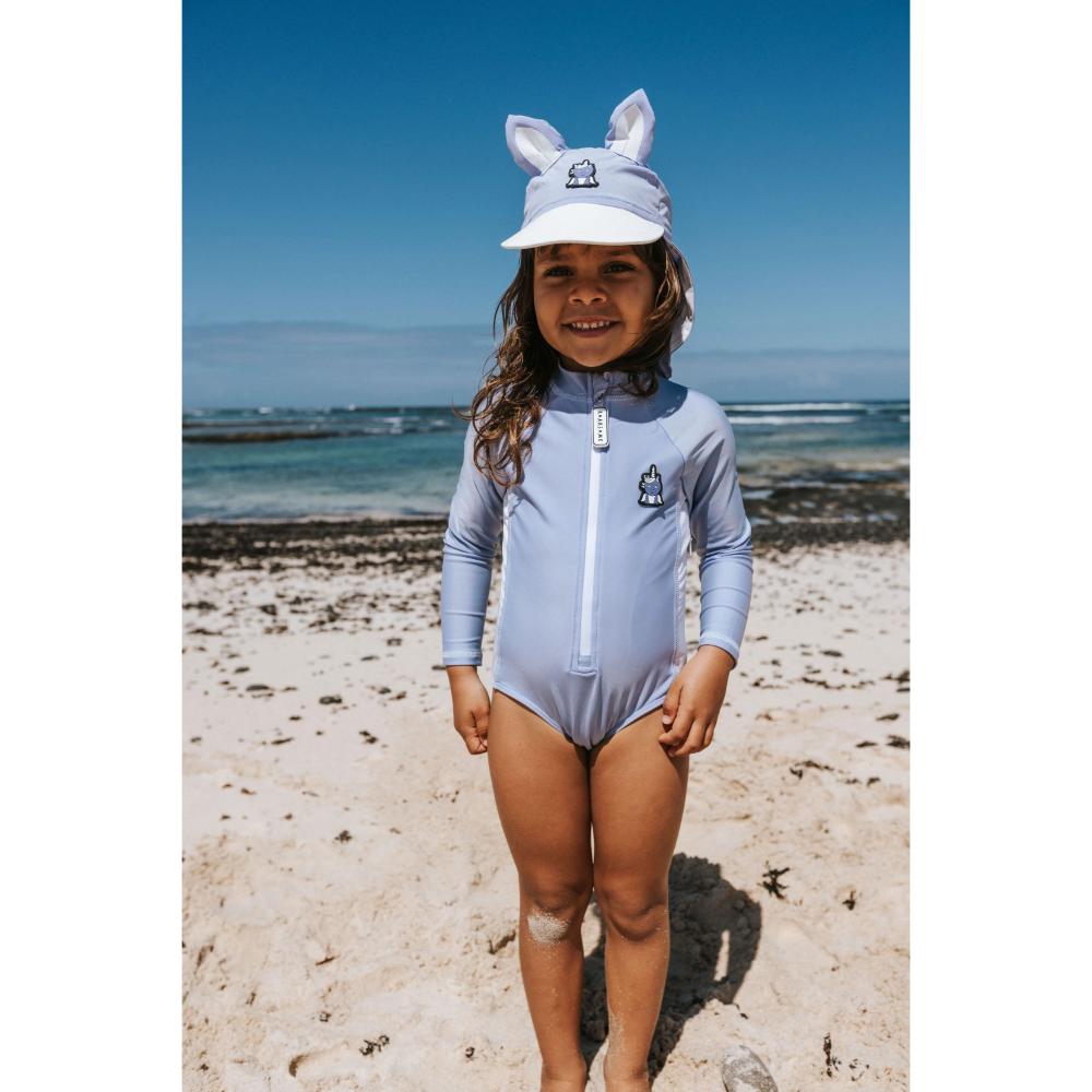 رورسوم - طقم 4 قطع - مجموعة ملابس سباحة سباركل ذا يونيكورن للبنات - ليلكي