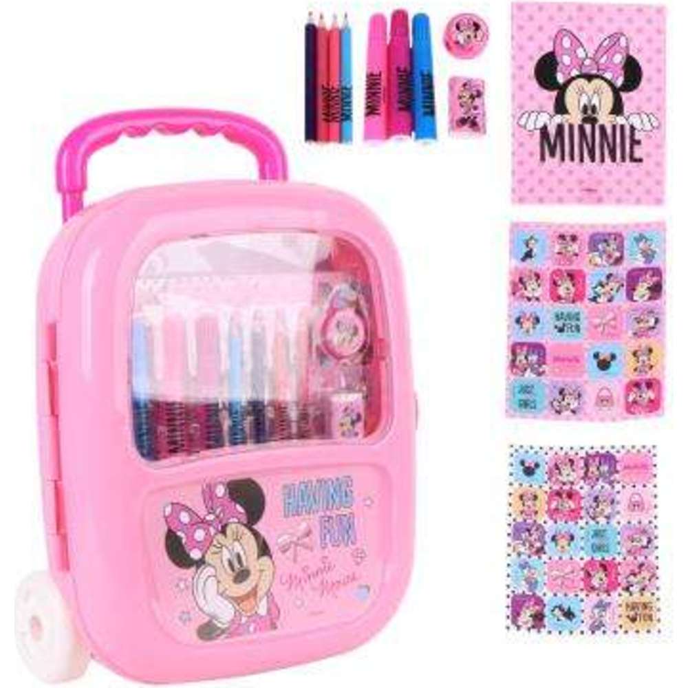 سيردا - مجموعة أدوات مكتبية قابلة للتلوين بعجلات - ميني